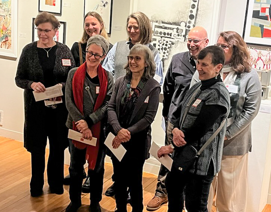 Prize winners at Concord Art's Members Exhibition 2025