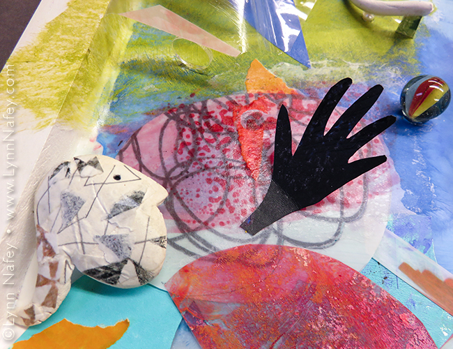 Lynn Nafey - "In The Deep End" - detail of sculptural element from sublayer